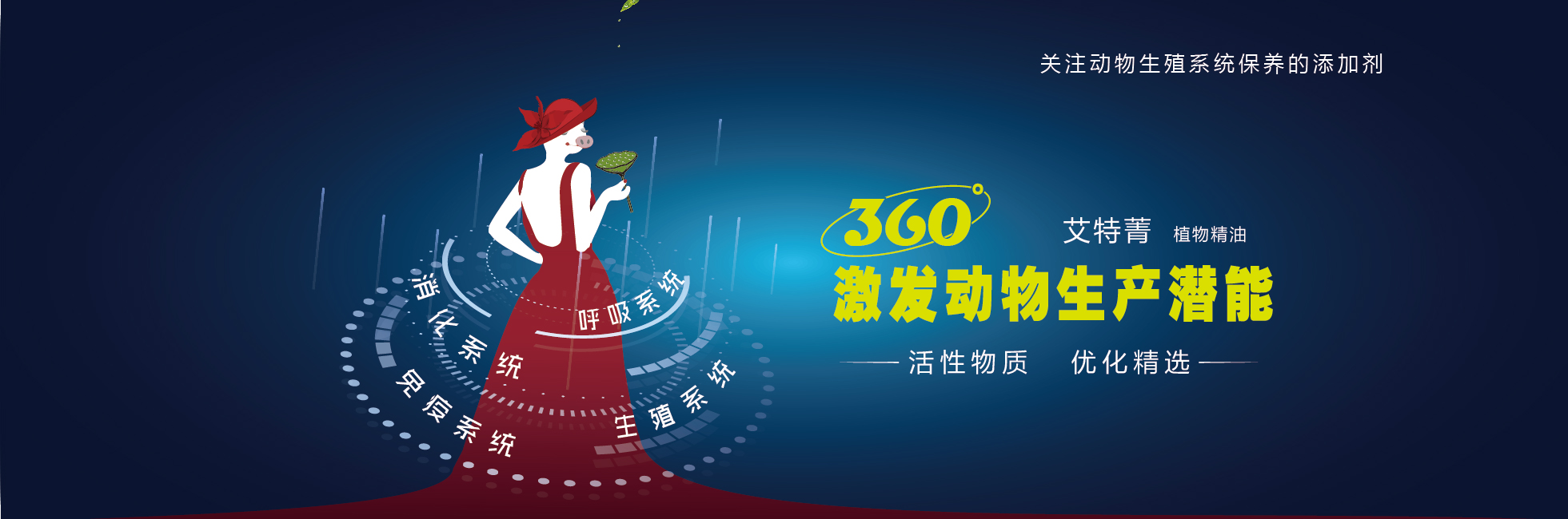 活性物質植物精油，360°激發動物生產潛能